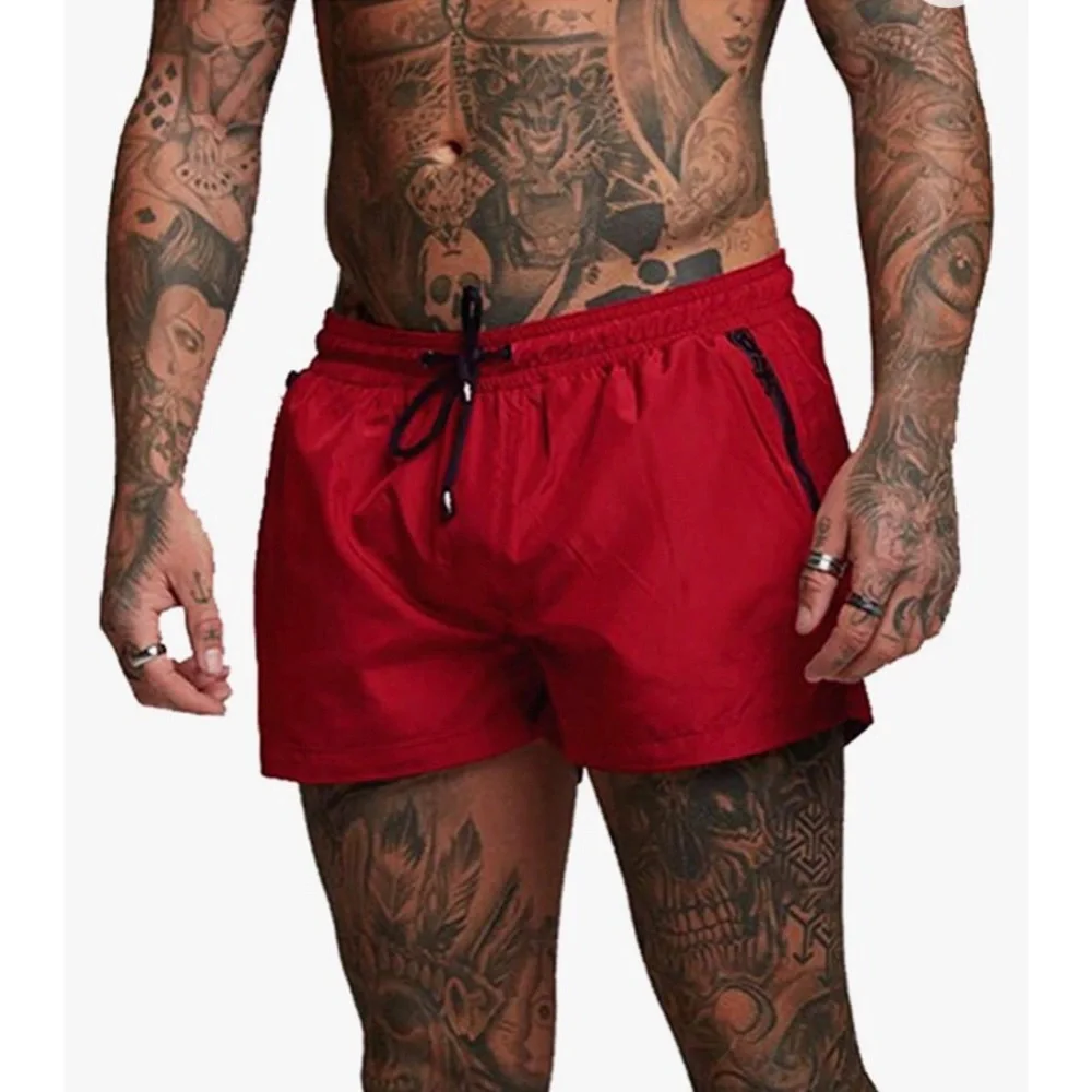 Men’s Red Pidogym Swim Trunks